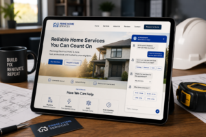 modern website and AI chatbot